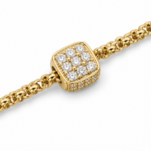 Load image into Gallery viewer, Gold Vermeil Cubic Zirconia Station Bracelet
