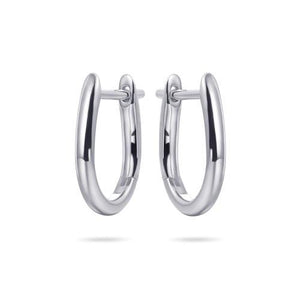 Sterling Silver Horseshoe shaped Huggie hoop earrings