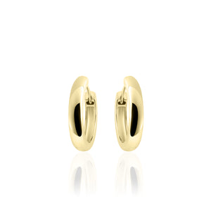 Sterling Silver vermeil Huggie earrings