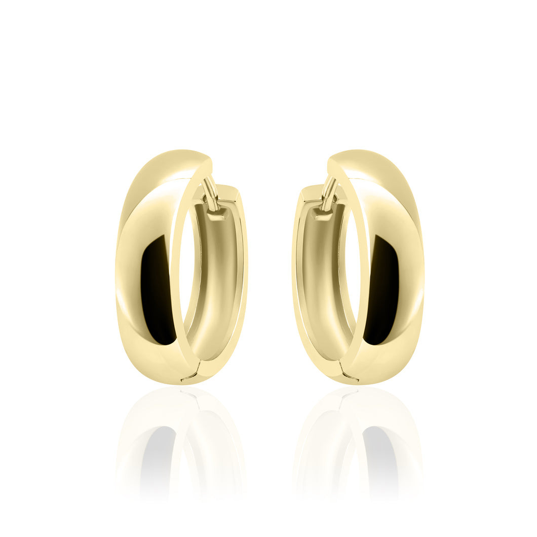 Sterling Silver vermeil 22mm Huggie earrings