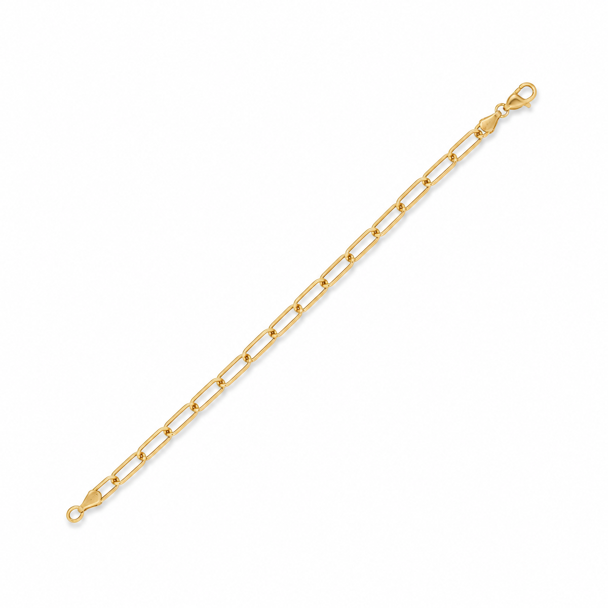 Gold Vermeil Paperclip Link Bracelet