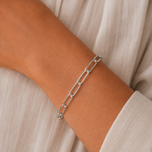 Load image into Gallery viewer, Sterling Silver Paperclip Link Bracelet
