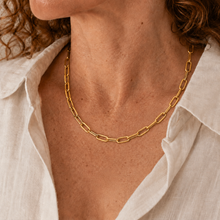 Load image into Gallery viewer, Gold Vermeil Paperclip Link Necklace
