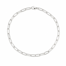 Load image into Gallery viewer, Sterling Silver Paperclip Link Necklace
