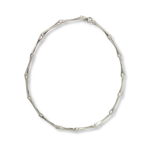 Load image into Gallery viewer, Sterling Silver Bone Link Sculptural Necklace
