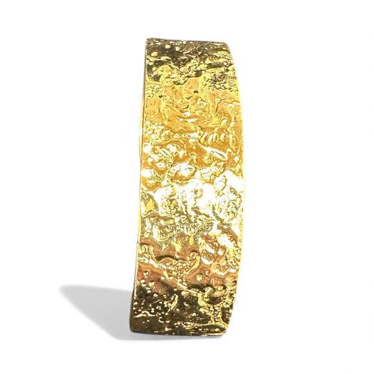 Gold Vermeil Textured Torq Bangle, view 2