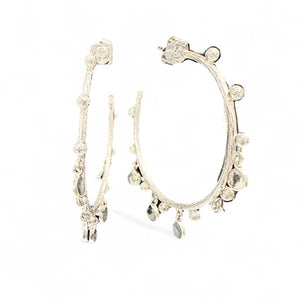 Sterling Silver Large Statement Hoop Earrings
