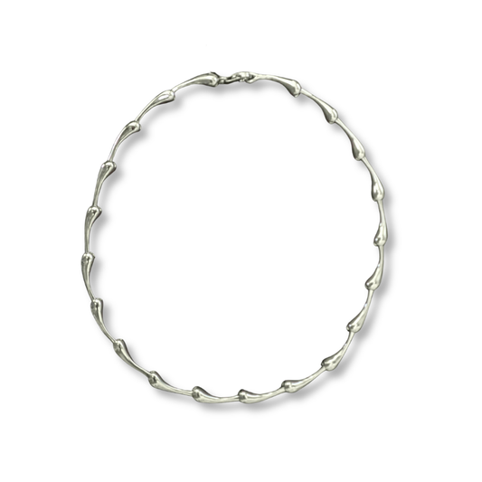 Sterling Silver Large Totty Sculptural Necklace