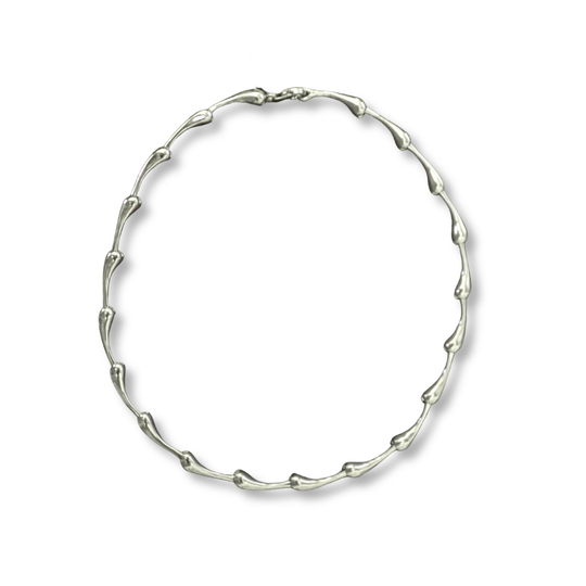 Sterling Silver Large Totty Sculptural Necklace