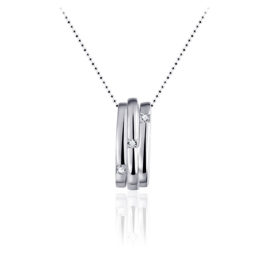 Sterling Silver Cubic Zirconia Pendant