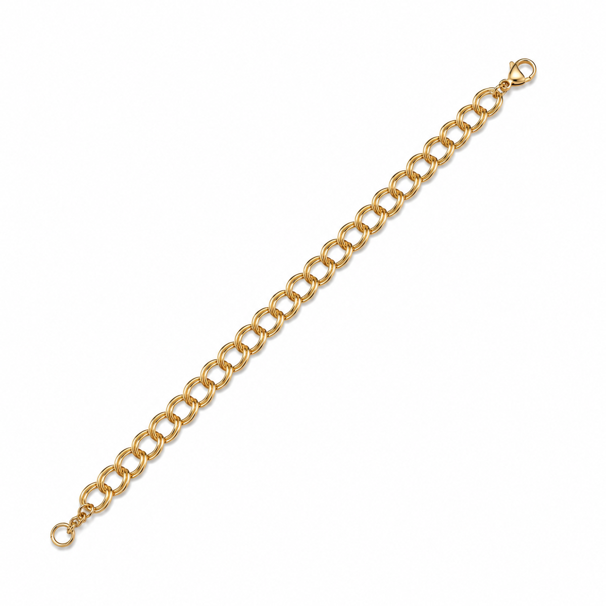 Gold Vermeil Double Oval Link Bracelet