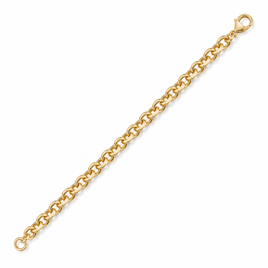 Gold Vermeil Oval Link Bracelet