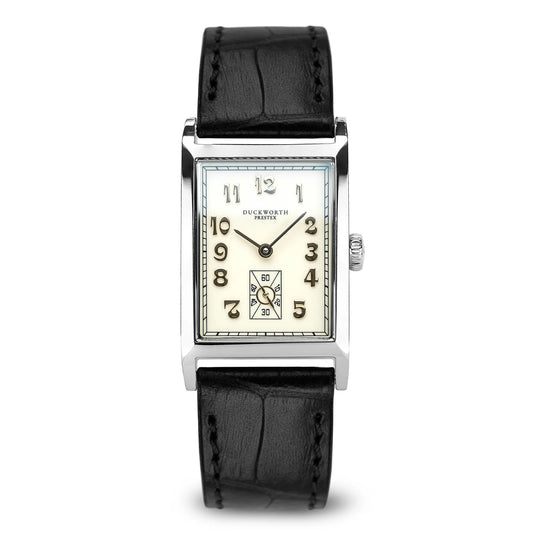 Parker Quartz White Roman dial Black croc print strap