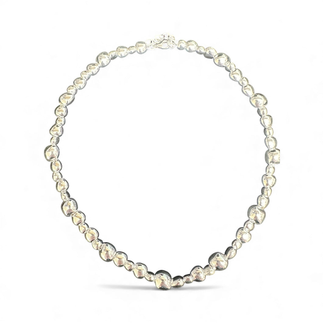 Sterling Silver Pebbles Necklace