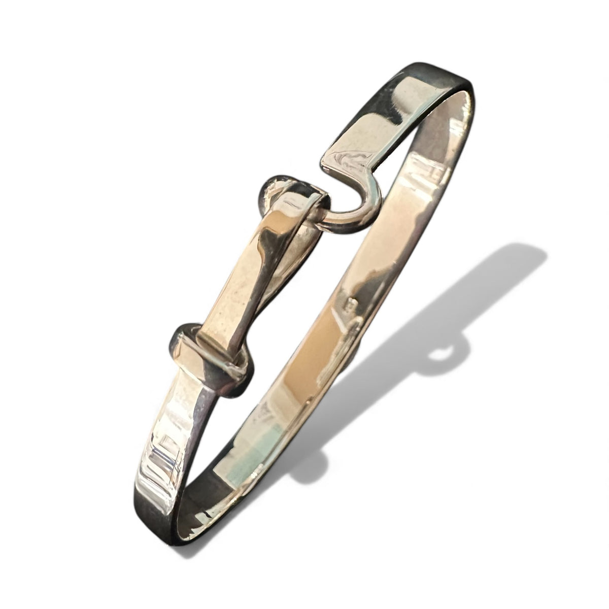Sterling Silver S-Link Statement Bangle