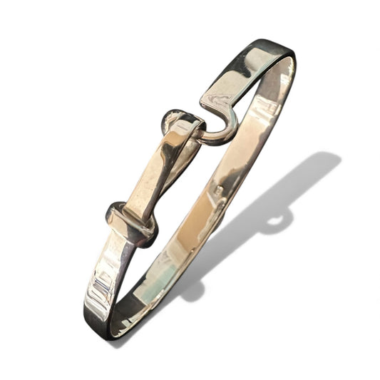 Sterling Silver S-Link Statement Bangle