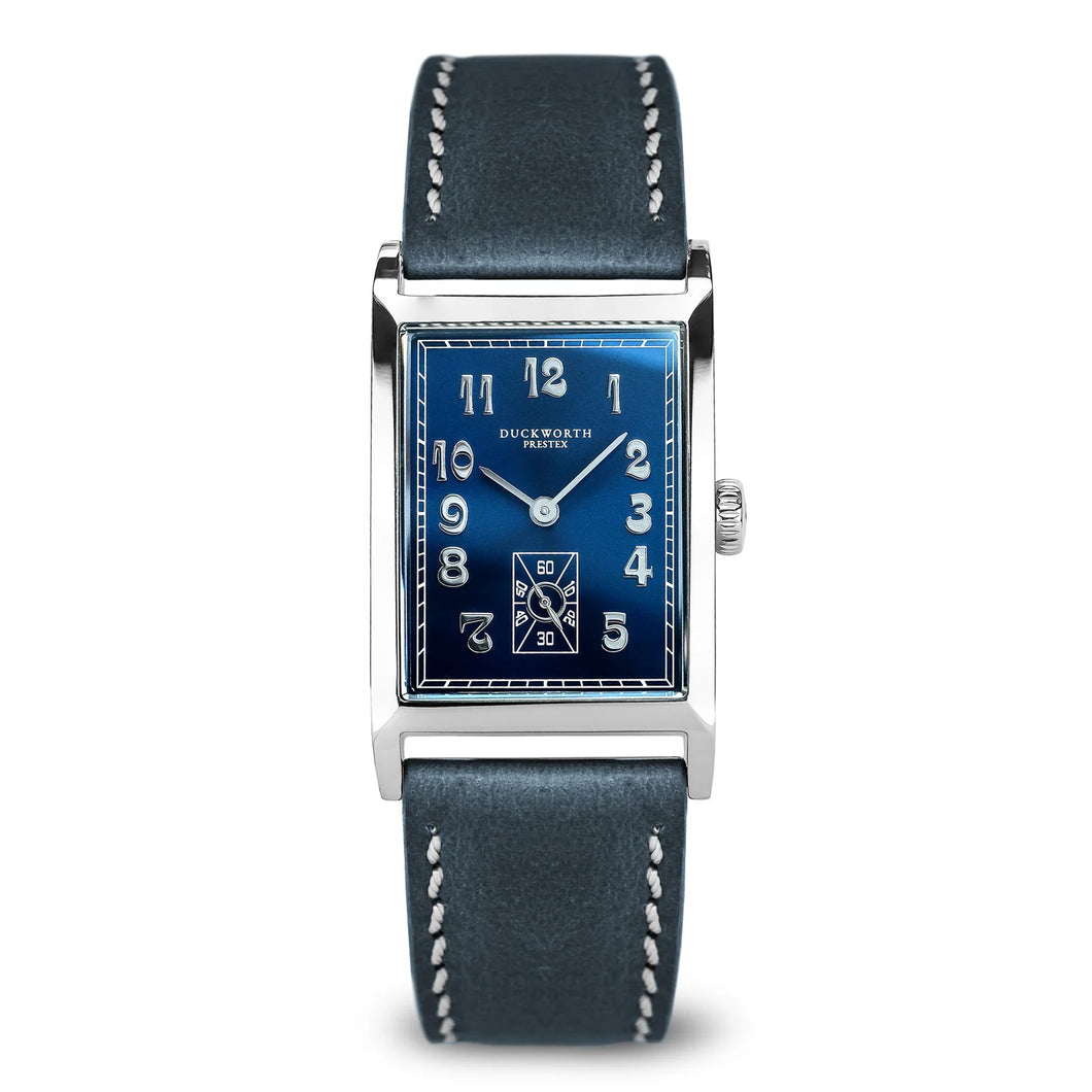 Centenary Watch Blue Dial Blue Leather