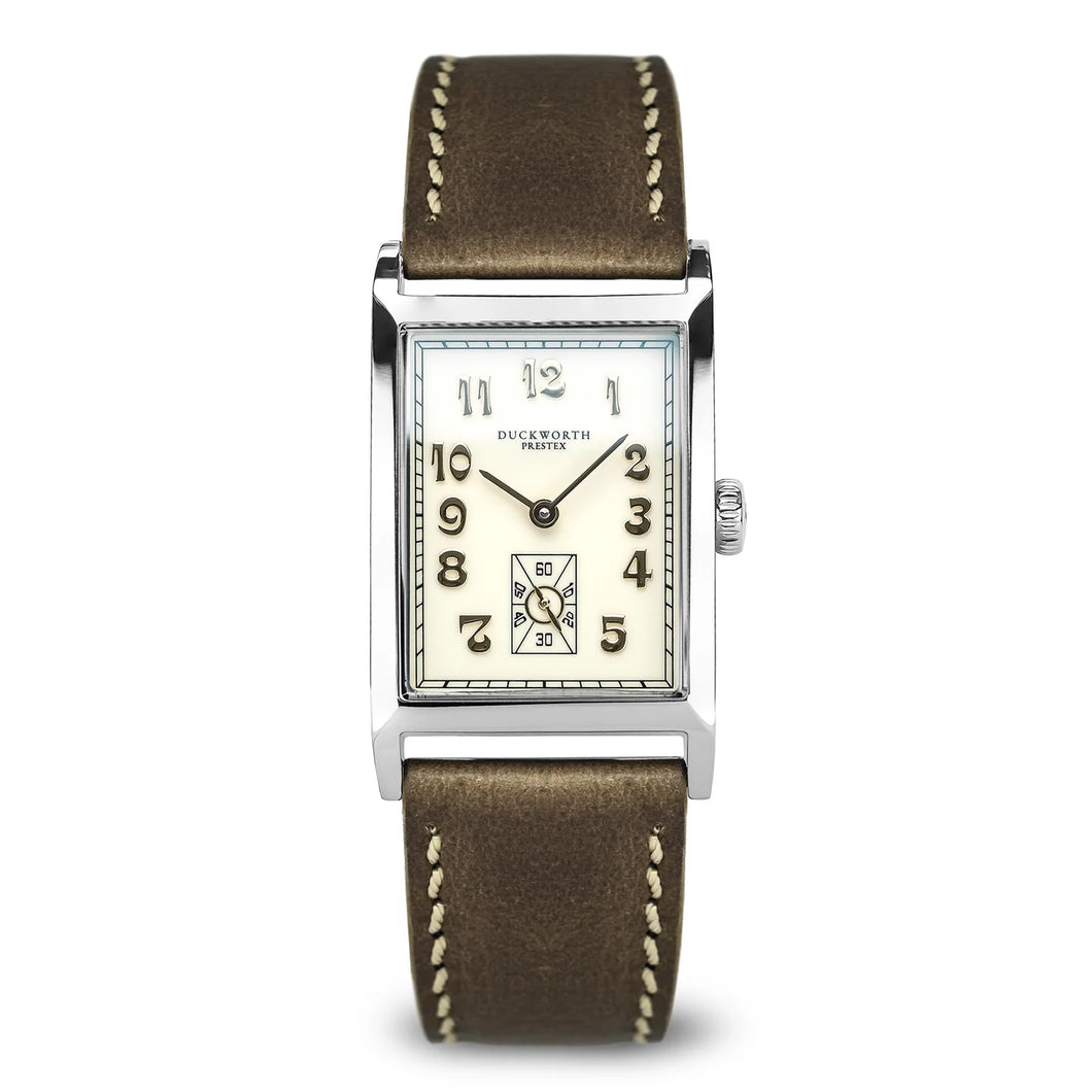 Centenary Watch Cream Dial Brown Leather