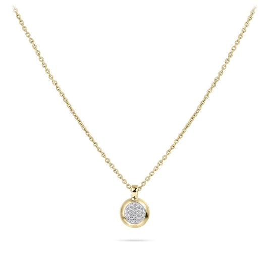 Sterling Silver Vermeil Cubic Zirconia Pendant