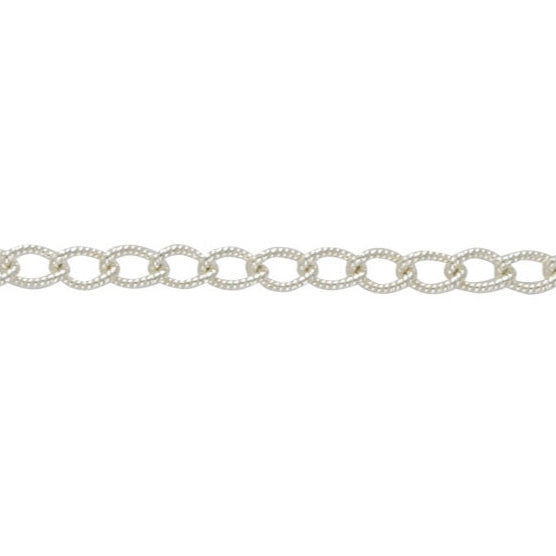 Sterling Silver Necklace - 4.16mm Twisted Wire Curb Chain