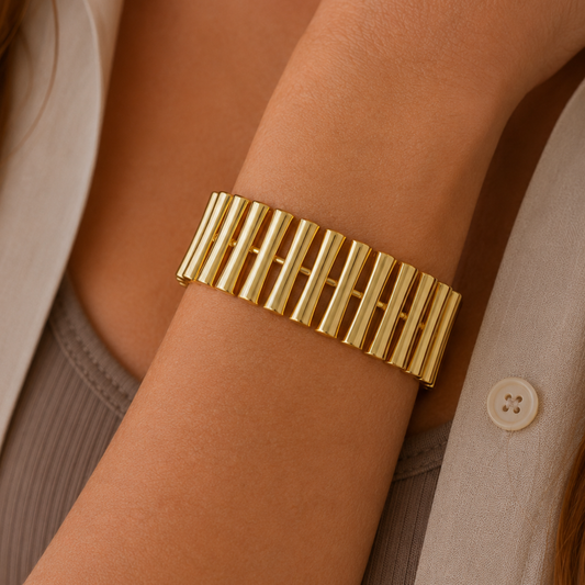 Gold Vermeil Radiance Statement Bracelet, view 2