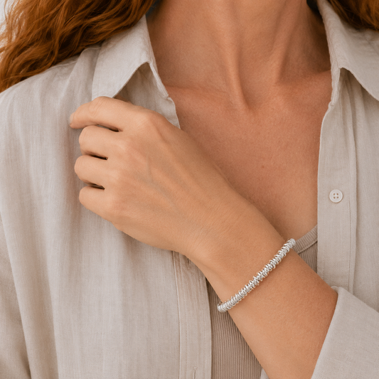 Sterling Silver Tweetie Stretch Bracelet, view 2