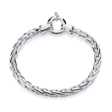 Load image into Gallery viewer, Sterling Silver heavy, solid Spiga link Bracelet
