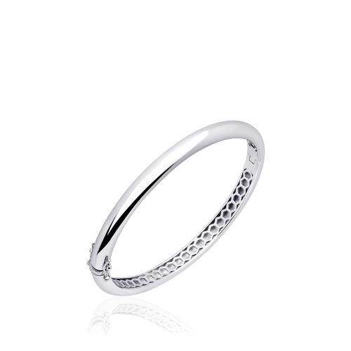 6mm Wide Sterling Silver Hinged Bangle in 3 sizes