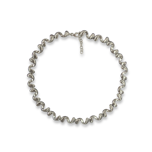 Sterling Silver Twisted Collar Necklace