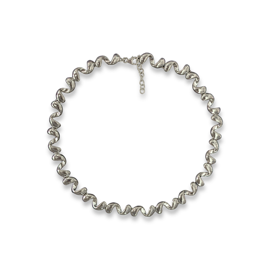 Sterling Silver Twisted Collar Necklace
