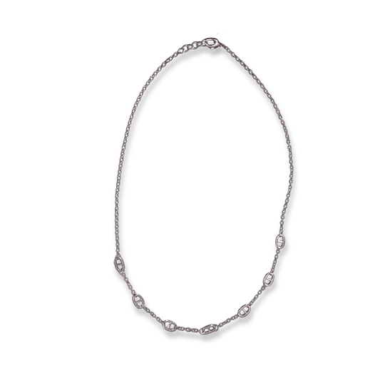 Sterling Silver Long Link Chain Necklace