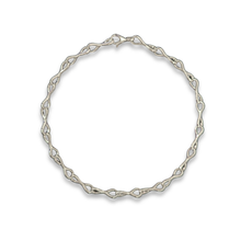 Load image into Gallery viewer, Sterling Silver Twisted Infinity Collar Necklace
