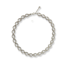 Load image into Gallery viewer, Sterling Silver Sculptural Teardrop Link Necklace
