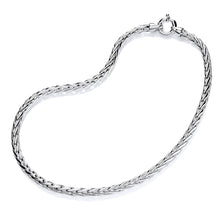 Load image into Gallery viewer, Sterling Silver heavy, solid Spiga link Necklace
