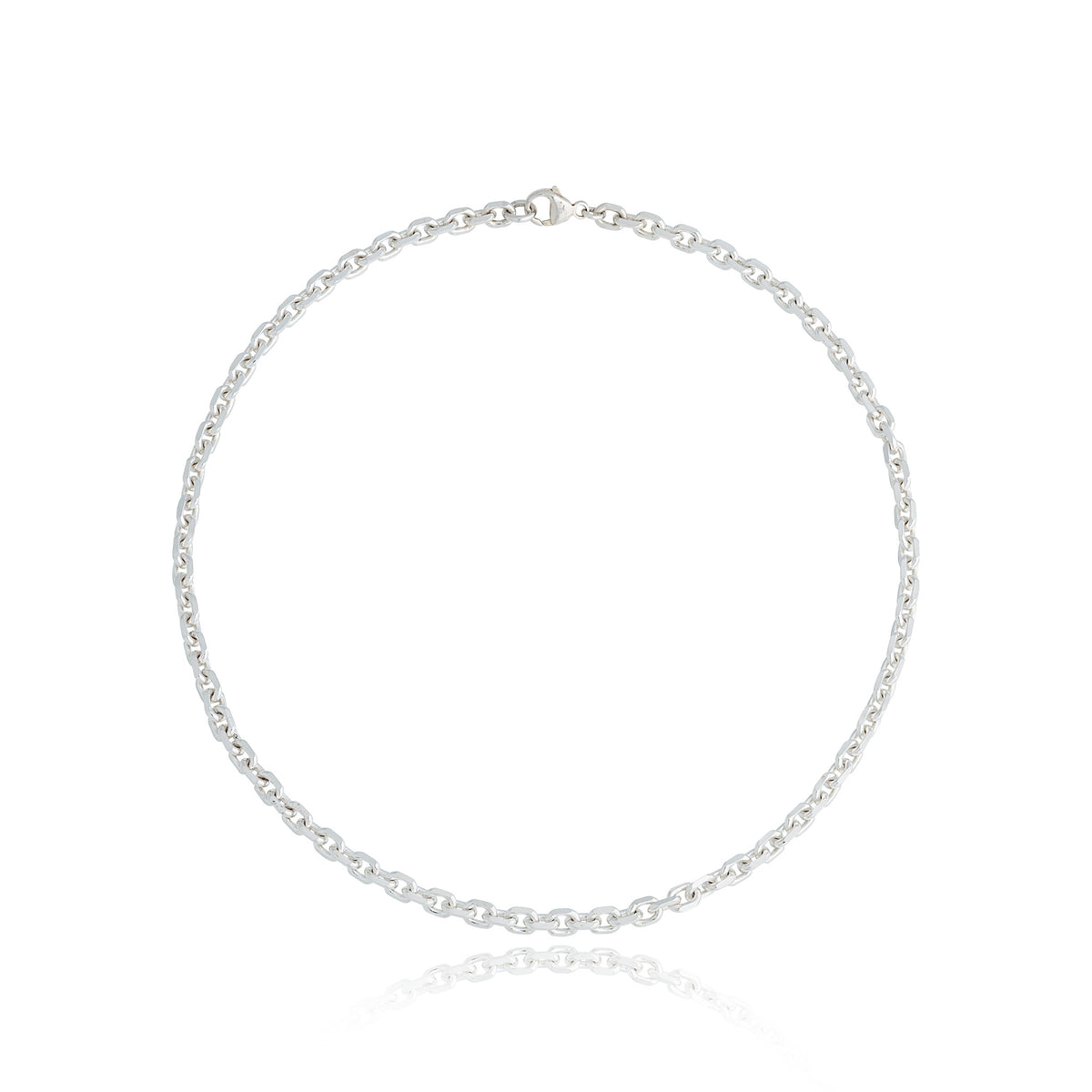 Urban Armour Sterling Silver 17" Knife Edge Trace link necklace