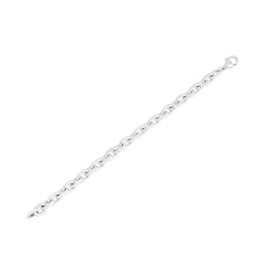 Urban Armour Sterling Silver Heavy 8.5" Knife Edge Trace Link Bracelet