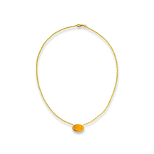 Load image into Gallery viewer, 9ct Gold Oval Disc Necklace
