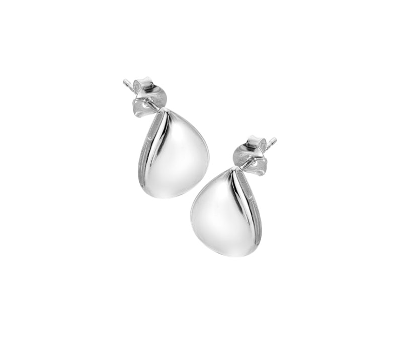 Sterling Silver Teardrop Stud Earrings