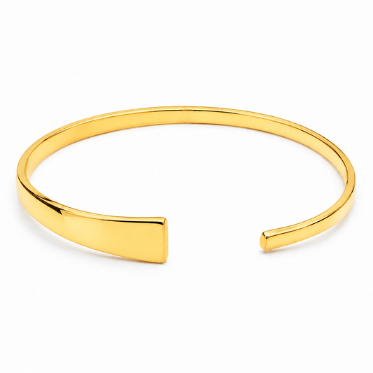 Gold Vermeil Tapered Torq Bangle