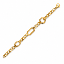 Load image into Gallery viewer, Gold Vermeil Mixed Link Chain Bracelet
