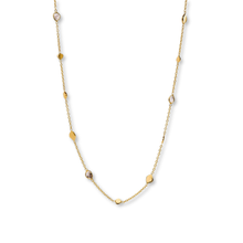 Load image into Gallery viewer, Long Gold Vermeil Polki Station Necklace
