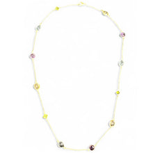 Load image into Gallery viewer, Gold Vermeil Multi Stone Long Necklace
