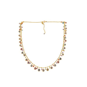 Gold Vermeil Multi Stone Necklace