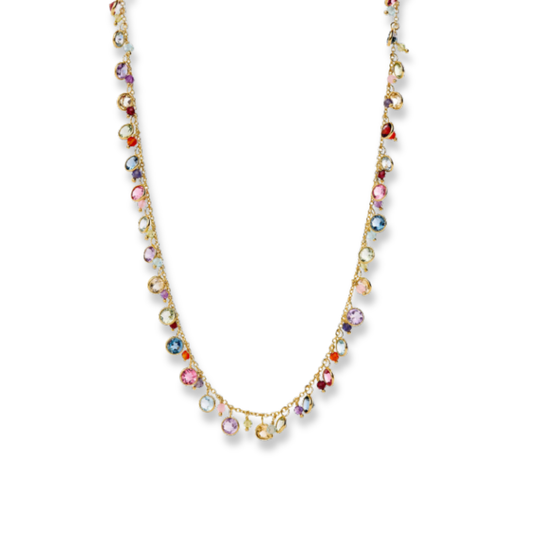 Gold Vermeil Multi Stone Necklace, view 2