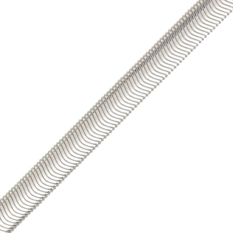 Sterling Silver Necklace - 9.9mm Flat Snake Chain