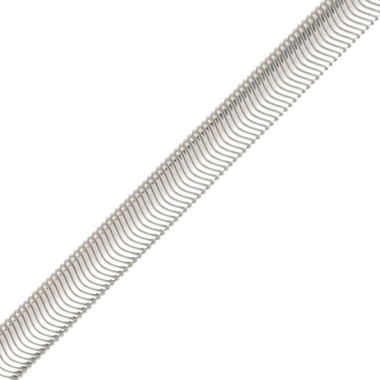 Sterling Silver Necklace - 9.9mm Flat Snake Chain