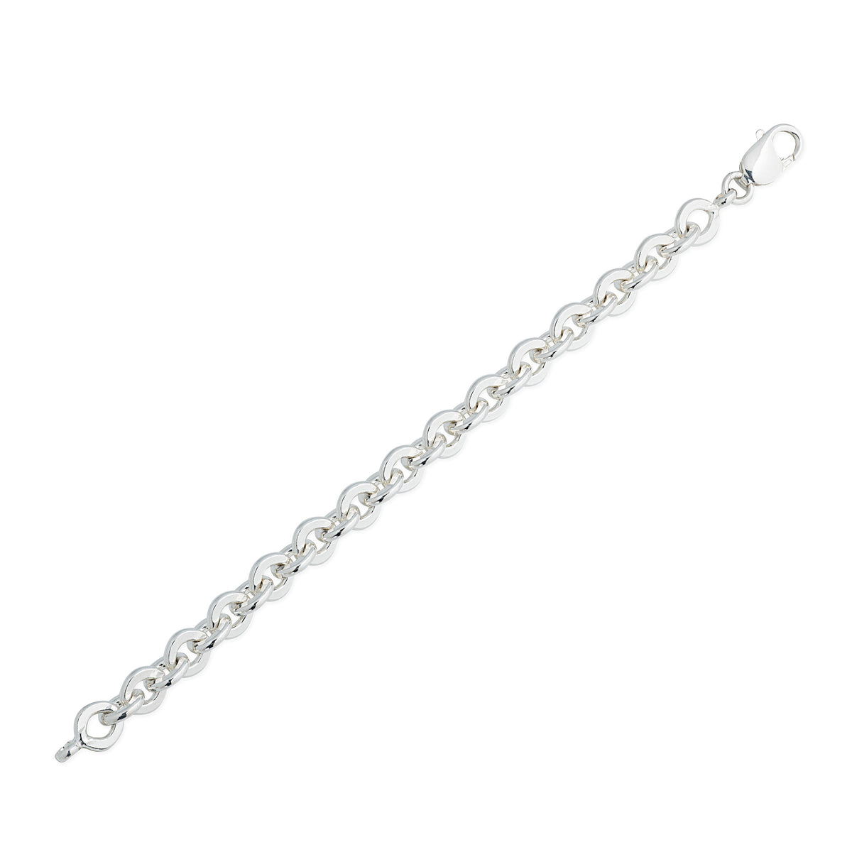Sterling Silver Heavy Rolo Chain Necklace, view 2