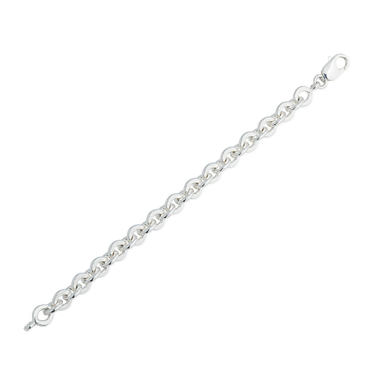 Sterling Silver Heavy Rolo Chain Necklace, view 2