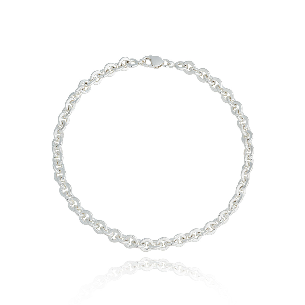 Sterling Silver Heavy Rolo Chain Necklace