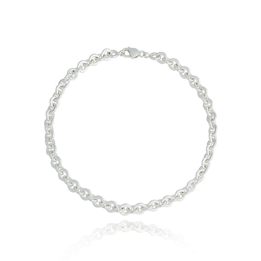 Sterling Silver Heavy Rolo Chain Necklace